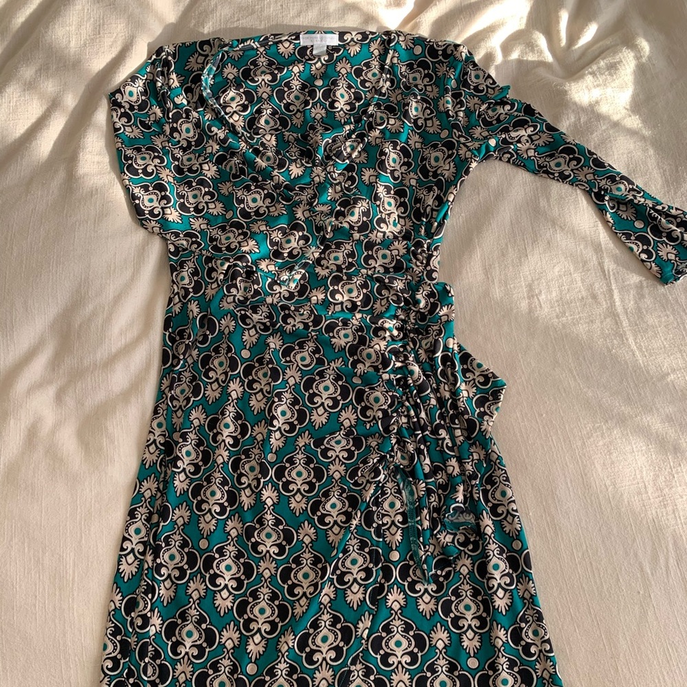 long sleeve mid length dress.